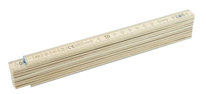 Double-mètre Bois de hêtre - Bois naturel