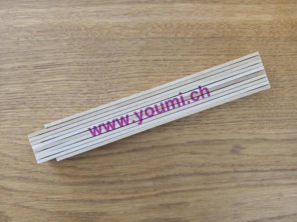 Double mètre bois de hêtre blanc Youmi