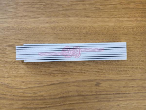 Double mètre bois de hêtre .