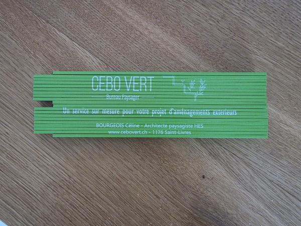 Double mètre bois de hêtre vert Cebu paysage